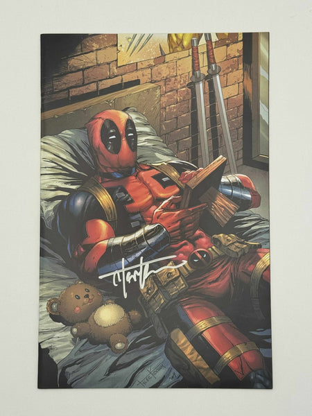 [Signed by Tyler Kirkham] DEADPOOL & WOLVERINE WWIII 1 Kirkham Unknown EXCL Virgin - East Coast Comics