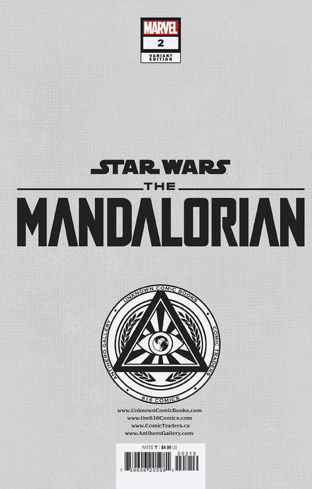 [Signed by Tyler Kirkham] STAR WARS: THE MANDALORIAN SEASON 2 2 UNKNOWN COMICS TYLER KIRKHAM EXCLUSIVE VIRGIN VAR [IN STOCK] - East Coast Comics