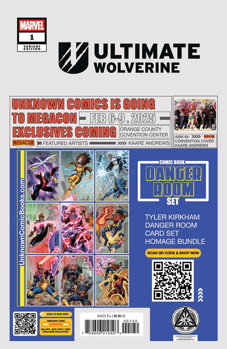 [Signed by Tyler Kirkham] Ultimate Wolverine 1 Unknown Tyler Kirkham Excl Prem Var - East Coast Comics