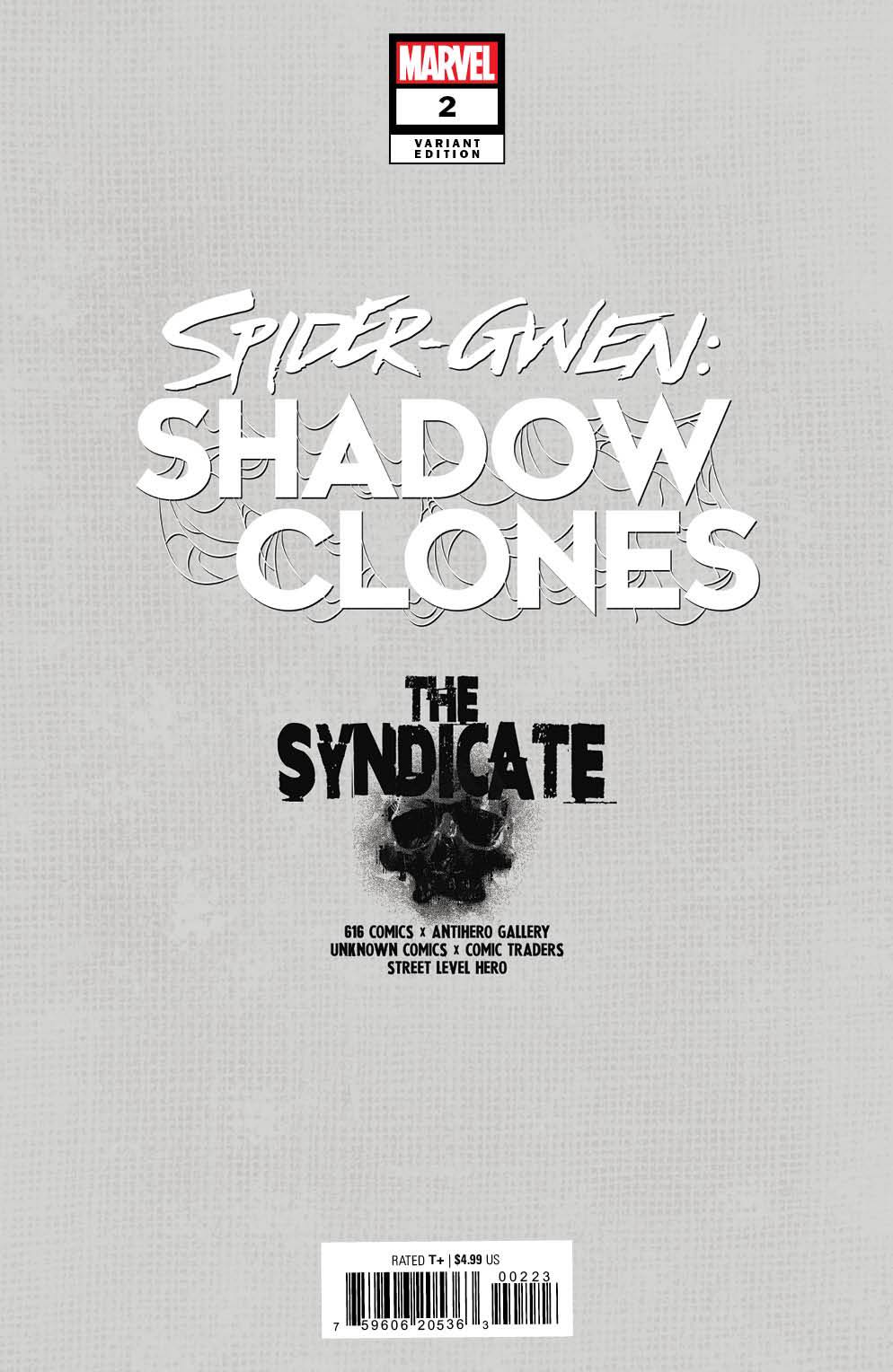 Spider - Gwen: Shadow Clones 2 Lucio Parrillo (616) Exclusive Var (04/19/2023) - East Coast Comics