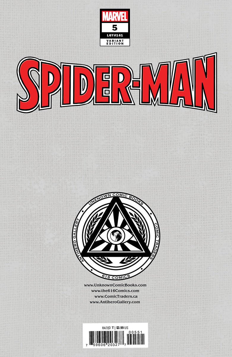 Spider - Man 5 Unknown Comics Dell'Otto Exclusive Var (02/15/2023) - East Coast Comics