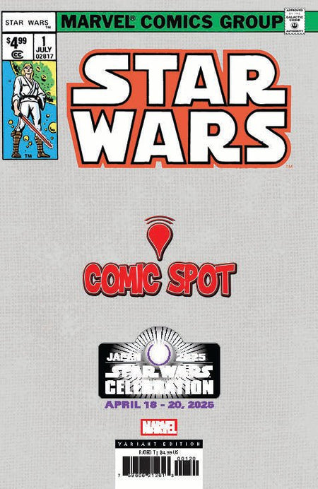 Star Wars 1 Facsimile Comics Spot Tyler Kirkham Star Wars Celebration 2025 Exclusive Virgin Var (04/09/2025) - East Coast Comics