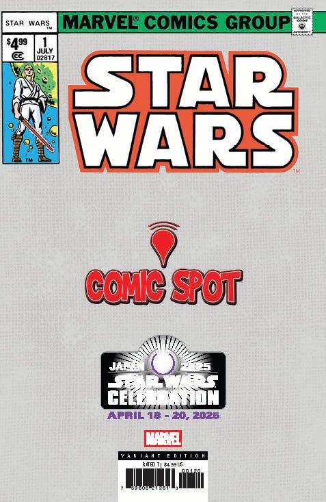 Star Wars 1 Facsimile Comics Spot Tyler Kirkham Star Wars Celebration 2025 Exclusive Virgin Var (04/09/2025) - East Coast Comics