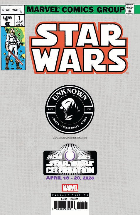 Star Wars 1 Facsimile Unknown Comics David Nakayama Star Wars Celebration 2025 Exclusive Virgin Var (04/09/2025) - East Coast Comics