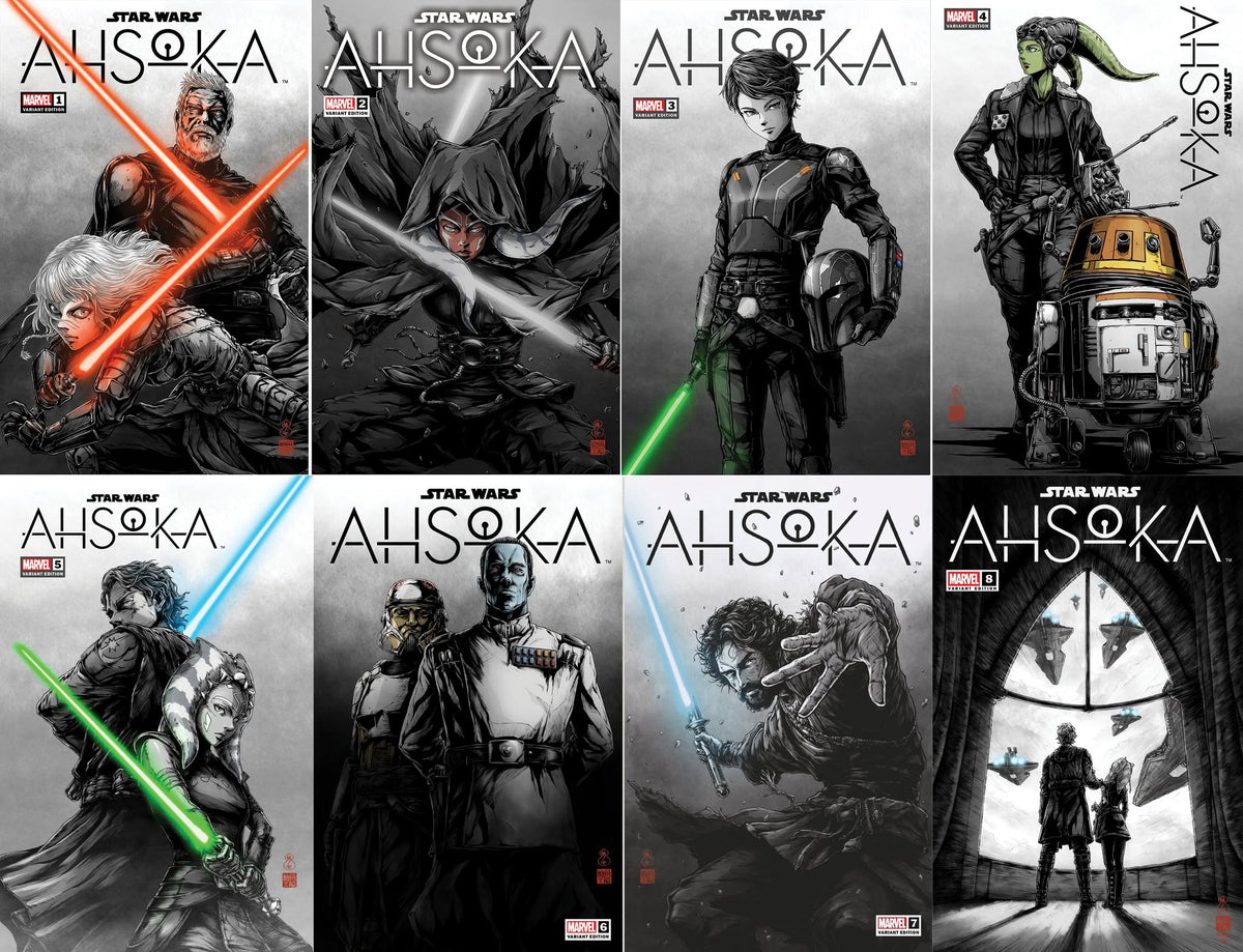 STAR WARS AHSOKA | TAKASHI OKAZAKI LIMITED TRADE EDITION (ISSUES 1 - 8 SET) - East Coast Comics