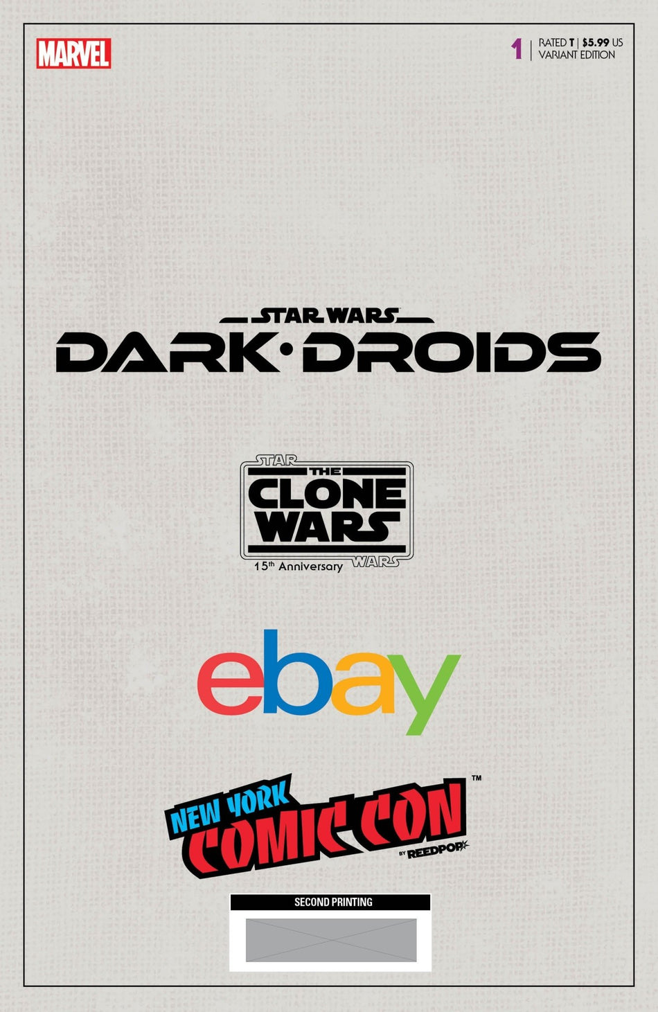 Star Wars: Dark Droids 1 [Dd] Unknown Comics Giuseppe Camuncoli NYCC 2Nd Printing Exclusive Virgin Var (10/18/2023) - East Coast Comics