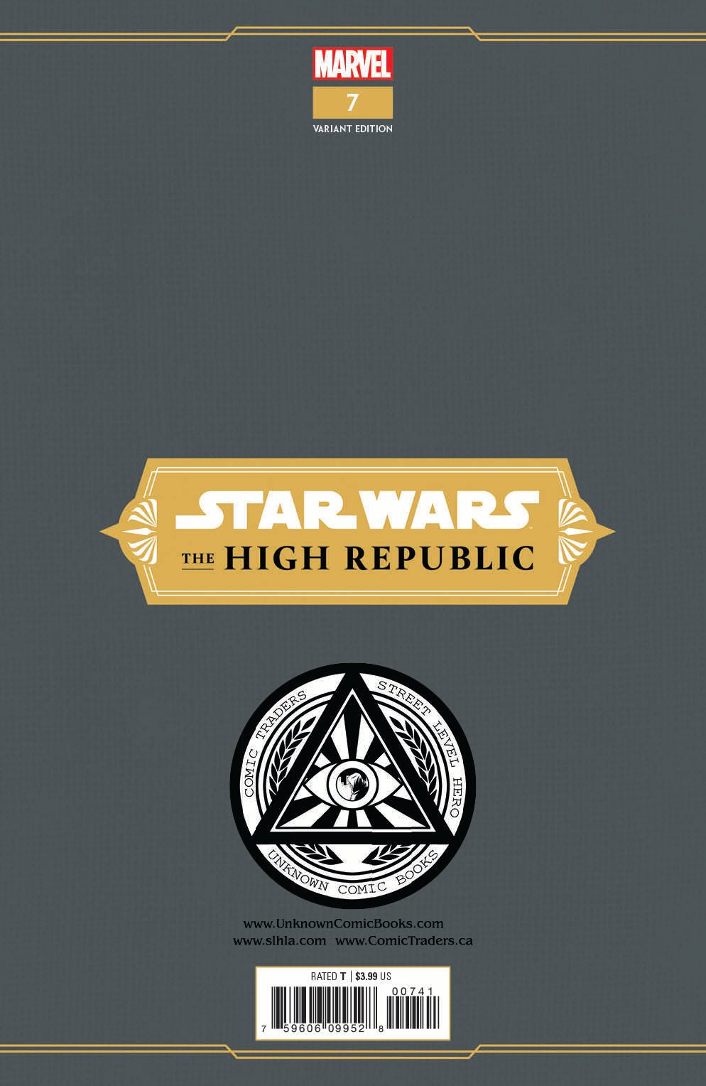 STAR WARS HIGH REPUBLIC 7 UNKNOWN COMICS MARCO TURINI EXCLUSIVE VAR (07/28/2021) - East Coast Comics