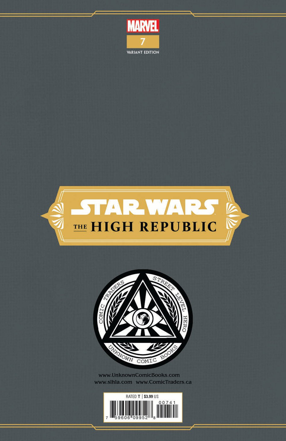 STAR WARS HIGH REPUBLIC 7 UNKNOWN COMICS MARCO TURINI EXCLUSIVE VAR (07/28/2021) - East Coast Comics