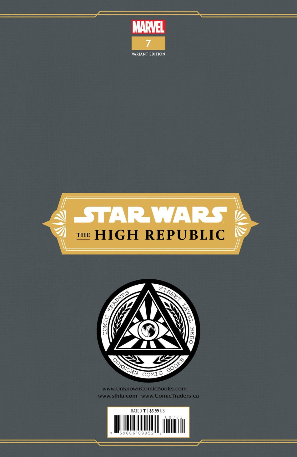 Star Wars High Republic 8 Unknown Comics Marco Turini Exclusive Virgin Var (08/11/2021) - East Coast Comics