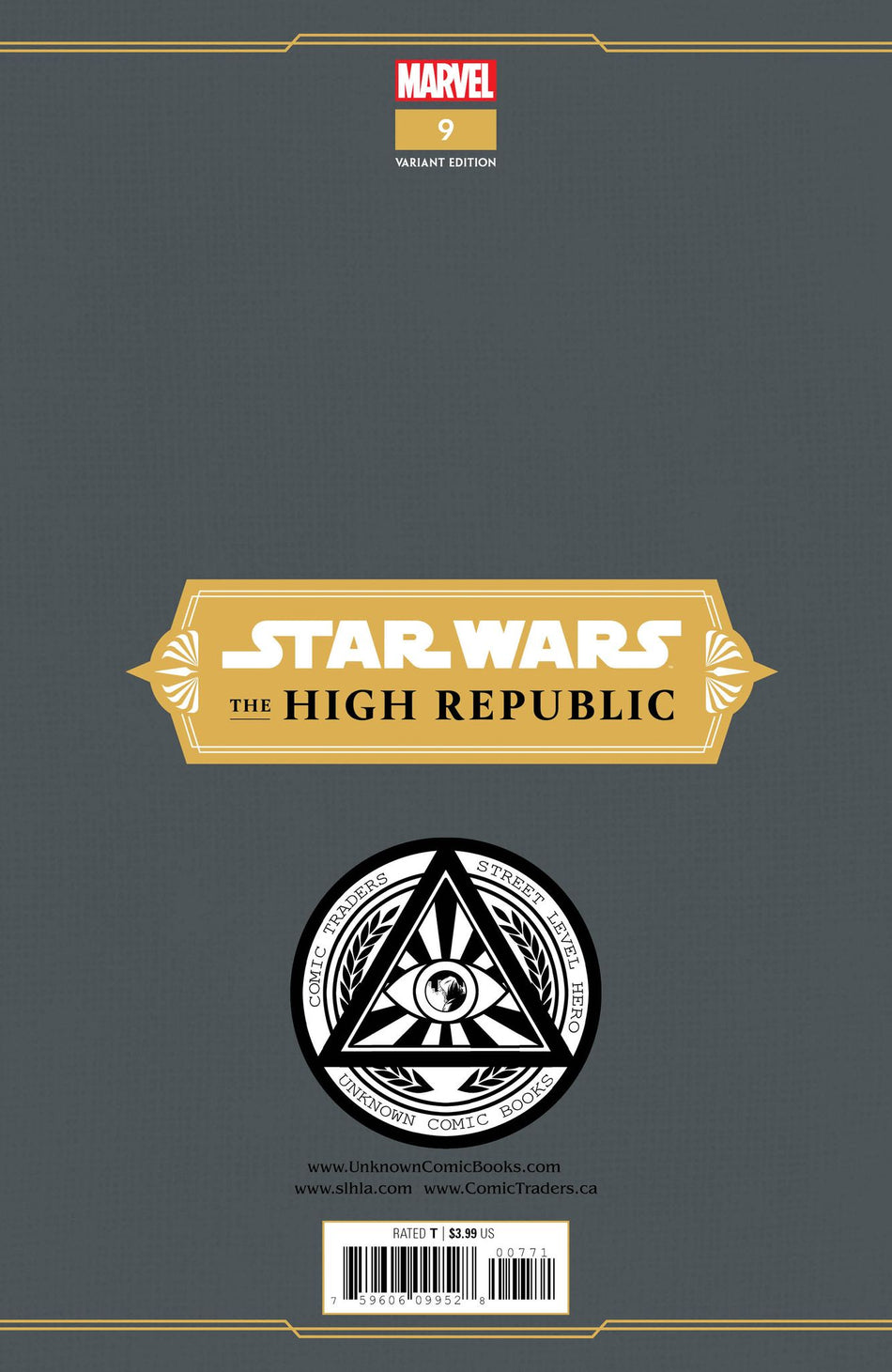 Star Wars High Republic 9 Unknown Comics Marco Turini Exclusive Virgin Var (09/01/2021) - East Coast Comics