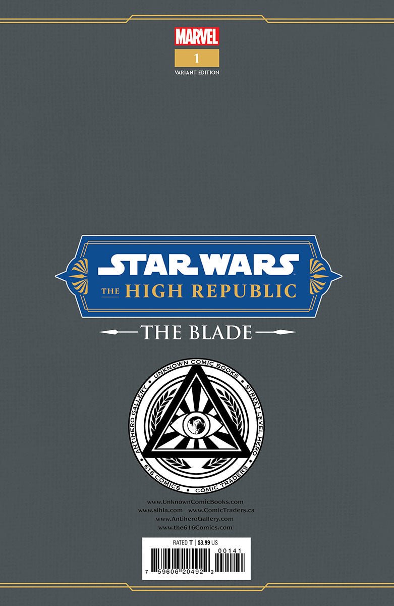 Star Wars: The High Republic - The Blade 1 Unknown Comics Paolo Villanelli Exclusive Virgin Var (11/23/2022) (01/11/2023) - East Coast Comics
