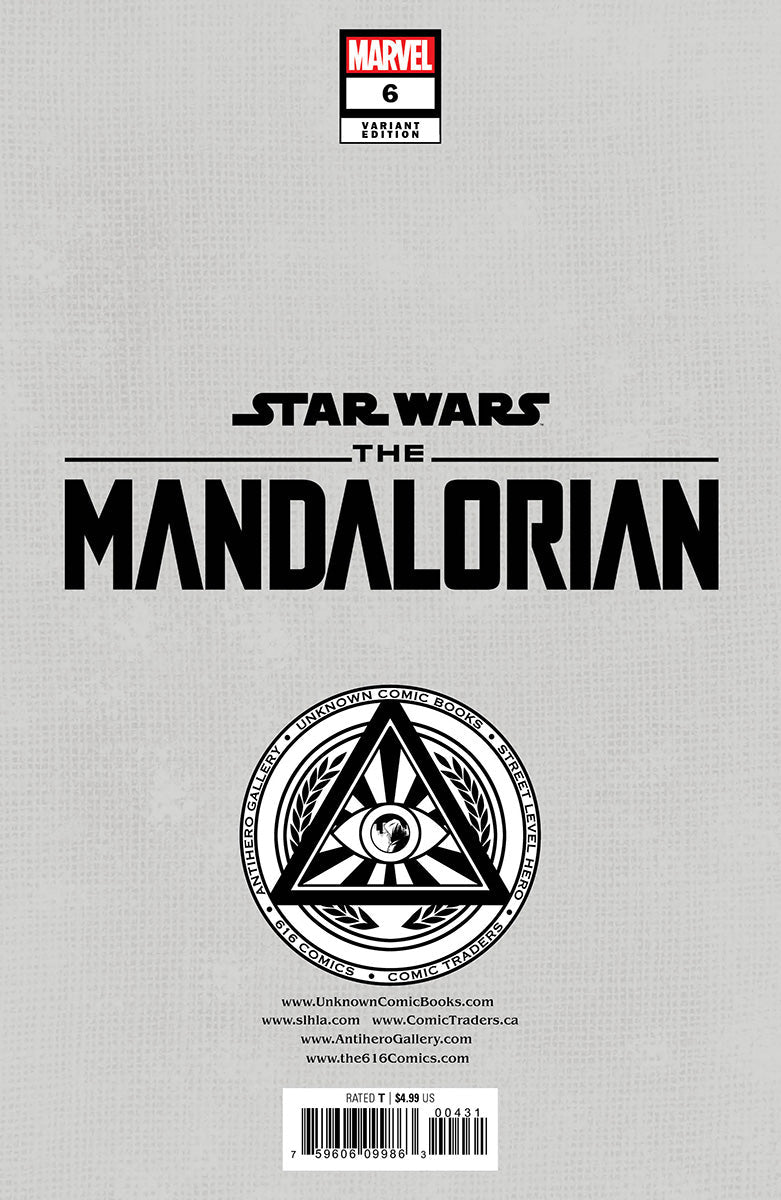 Star Wars: The Mandalorian 6 Unknown Comics Rickie Yagawa Exclusive Virgin Var (12/14/2022) - East Coast Comics