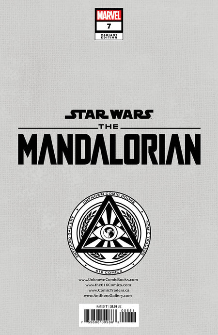 Star Wars: The Mandalorian 7 Unknown Comics Kaare Andrews Exclusive Virgin Var (01/11/2023) - East Coast Comics