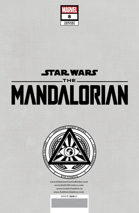 STAR WARS: THE MANDALORIAN 8 UNKNOWN COMICS TYLER KIRKHAM EXCLUSIVE VAR (03/01/2023) - East Coast Comics