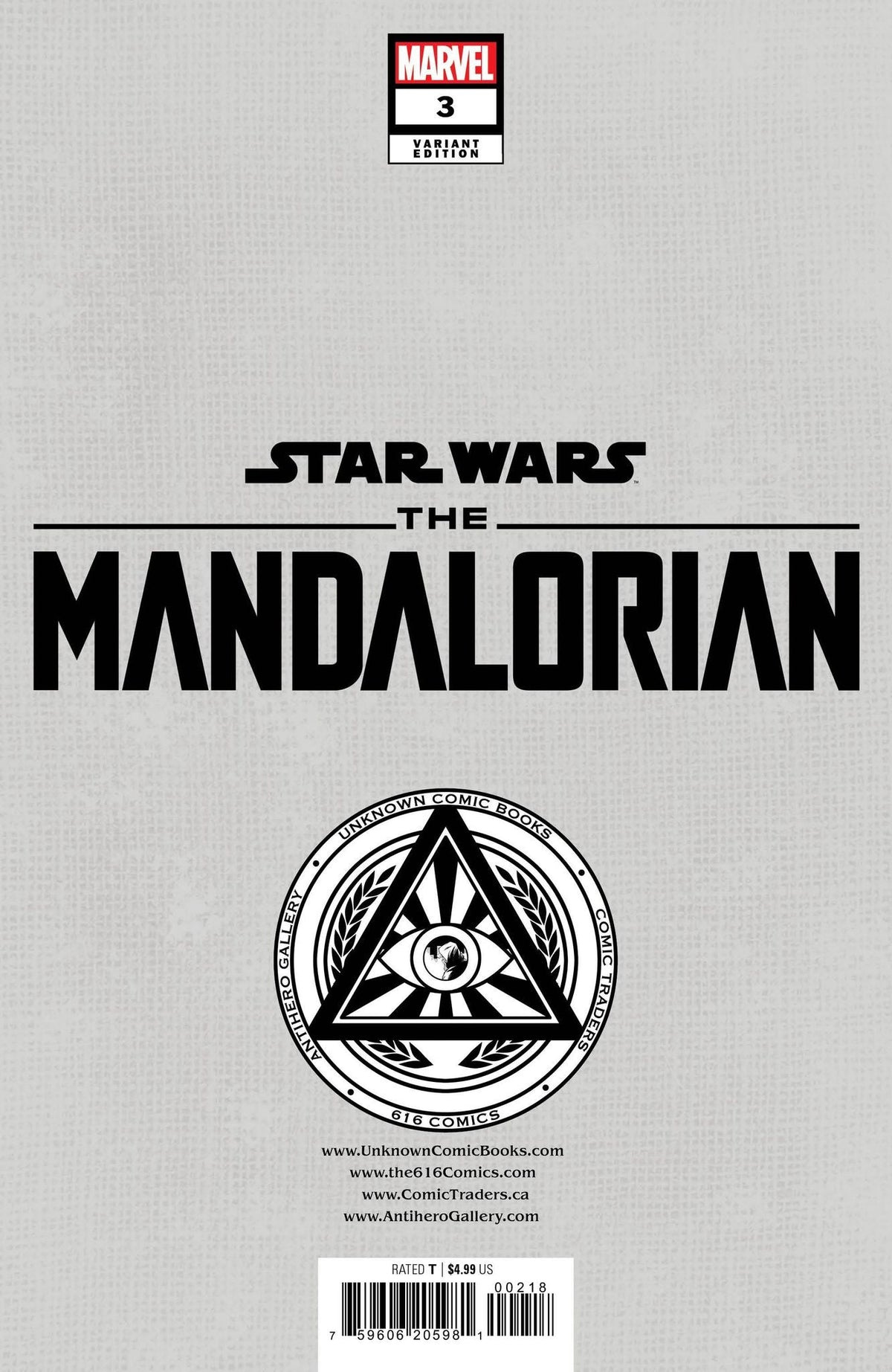 Star Wars: The Mandalorian Season 2 3 Unknown Comics Mico Suayan Exclusive Virgin Var (08/30/2023) - East Coast Comics