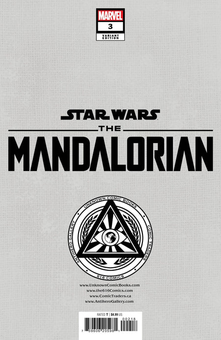 Star Wars: The Mandalorian Season 2 3 Unknown Comics Mico Suayan Exclusive Virgin Var (08/30/2023) - East Coast Comics