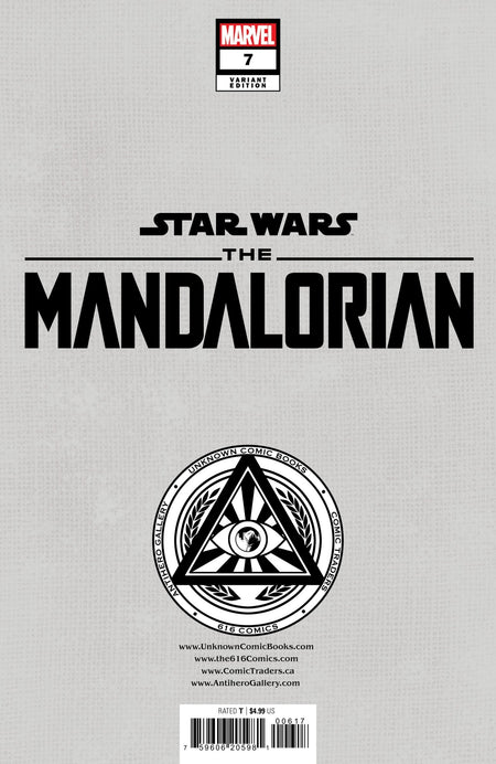 Star Wars: The Mandalorian Season 2 7 Unknown Comics Mico Suayan Exclusive Virgin Var (12/27/2023) - East Coast Comics