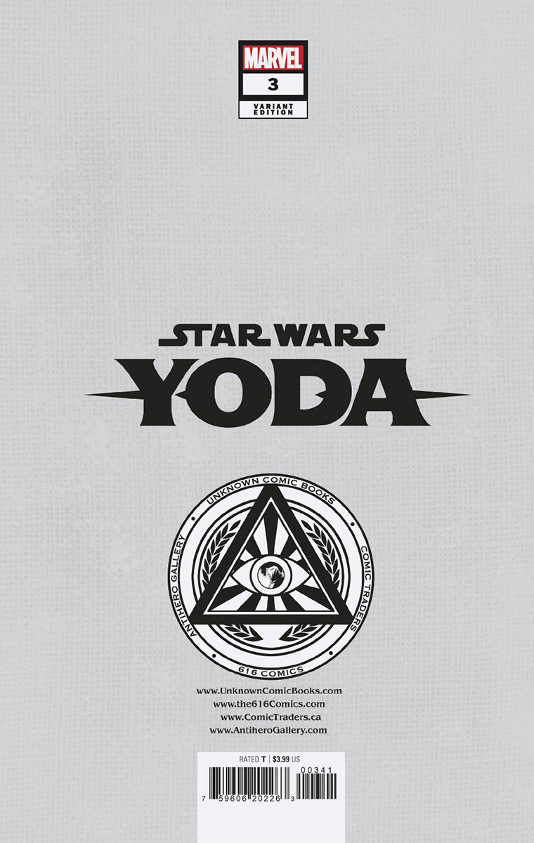 Star Wars: Yoda 3 Unknown Comics Rickie Yagawa Exclusive Virgin Var (01/25/2023) - East Coast Comics