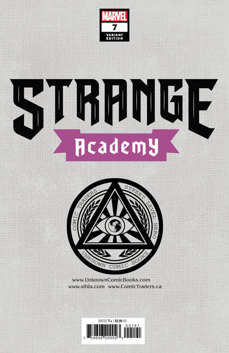 Strange Academy 7 Unknown Comics Todd Nauck Exclusive Virgin Var (01/27/2021) - East Coast Comics