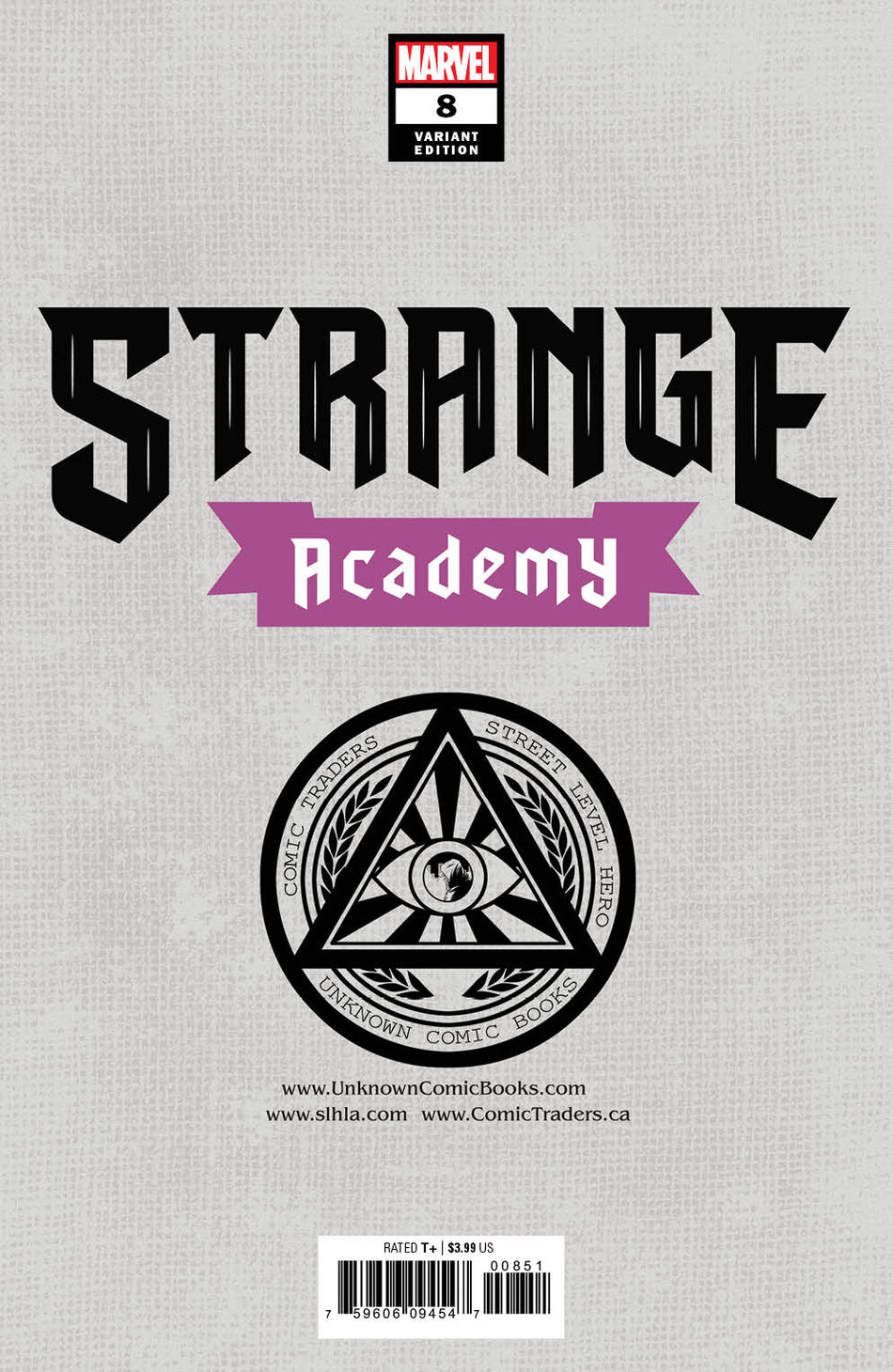 Strange Academy 9 Unknown Comics Taurin Clarke Exclusive Var (03/10/2021) - East Coast Comics