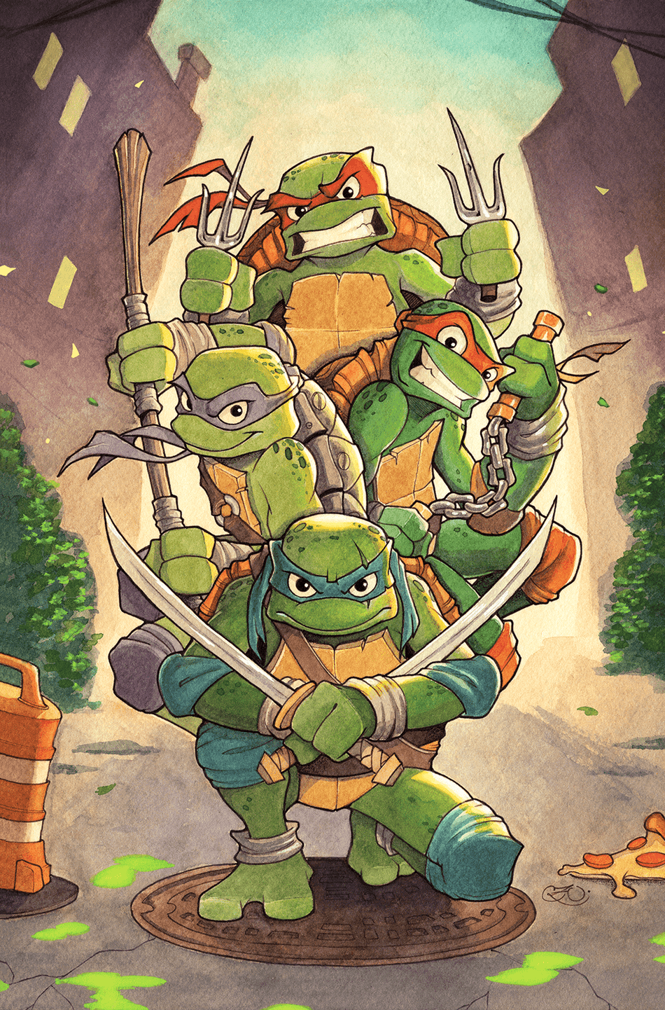 Teenage Mutant Ninja Turtles: Alpha Variant RI Black Saber Comics Chrissie Zullo Uminga ltd 500 - East Coast Comics