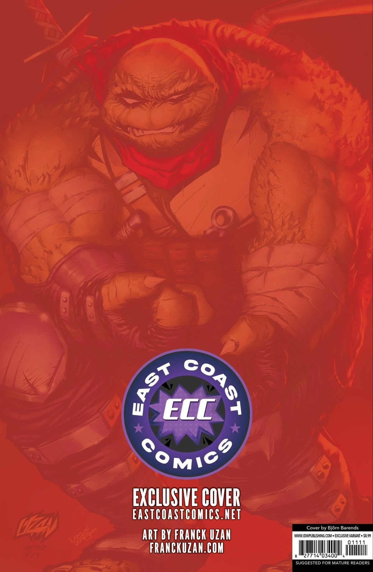 Teenage Mutant Ninja Turtles: The Last Ronin II - Re - Evolution 5 East Coast Comics Exclusive Franck Uzan Variant - East Coast Comics