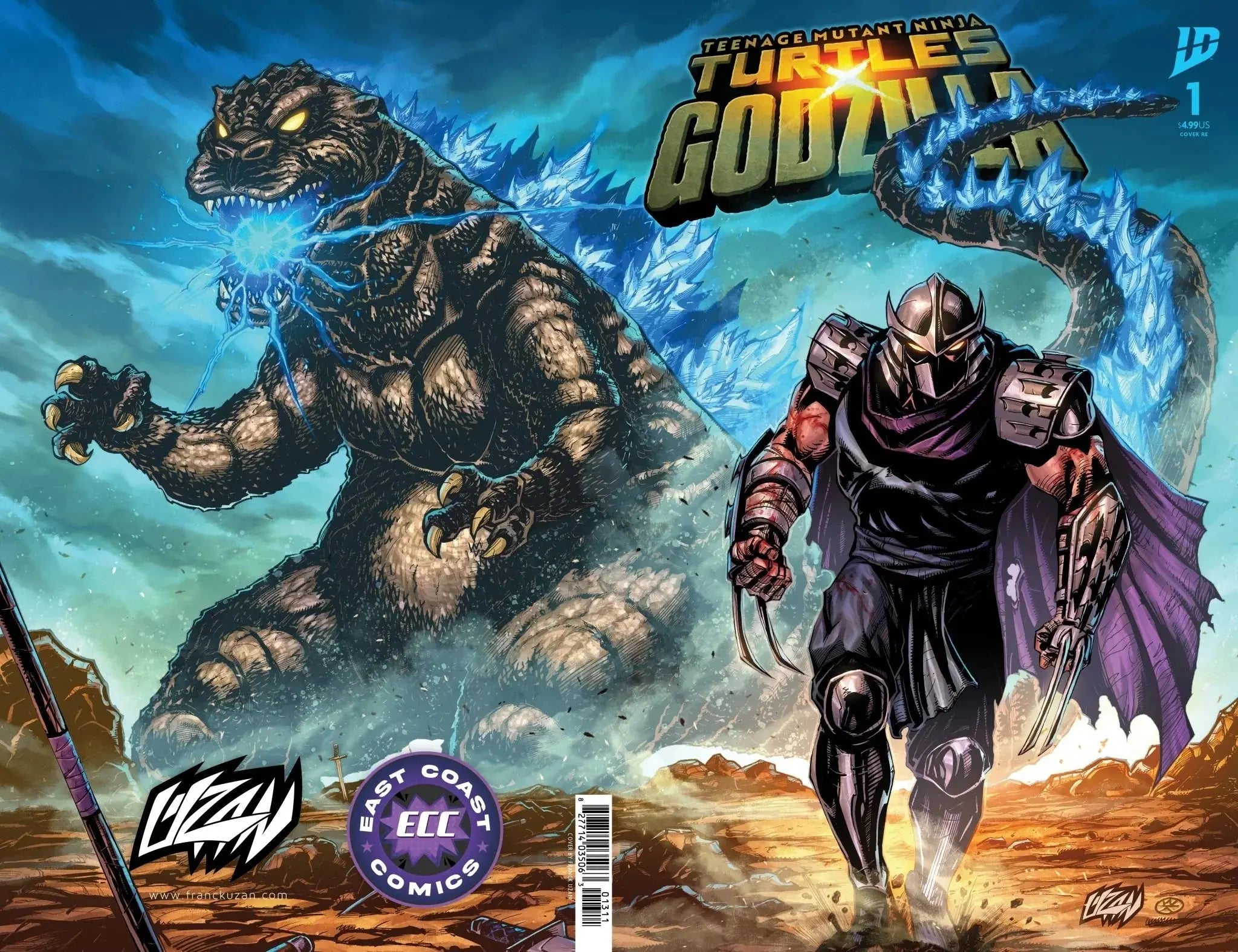 Teenage Mutant Ninja Turtles x Godzilla Comic Book - Variant