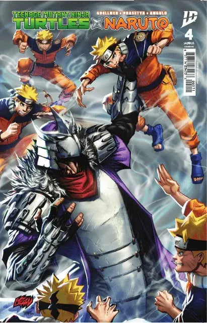 アメコミ okau Teenage Mutant Ninja Turtles x Naruto #4 - East Coast Comics Franck