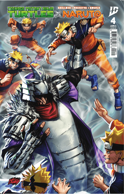 Teenage Mutant Ninja Turtles x Naruto 4 - East Coast Comics Franck Uzan Variant - East Coast Comics