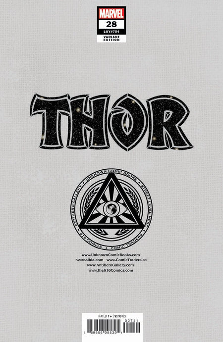 Thor 28 Unknown Comics Ivan Tao Exclusive Virgin Var (10/19/2022) - East Coast Comics