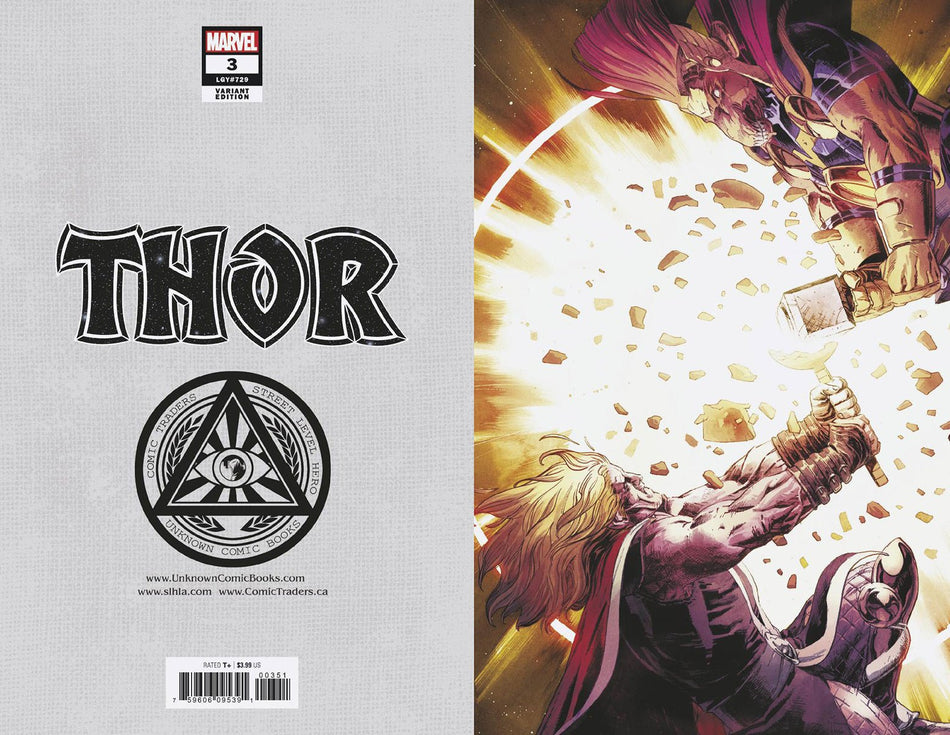 THOR 3 UNKNOWN COMICS EXCLUSIVE 4TH PTG KLEIN VIRGIN VAR (09/09/2020) - East Coast Comics