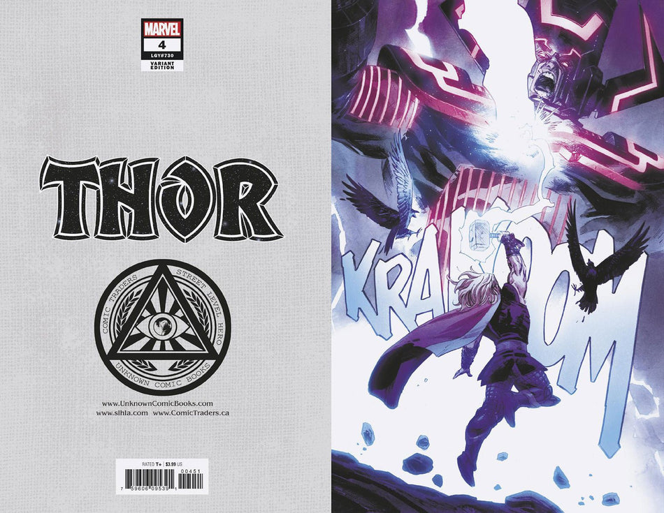 THOR 4 UNKNOWN COMICS EXCLUSIVE 3RD PTG KLEIN VIRGIN VAR (09/09/2020) - East Coast Comics