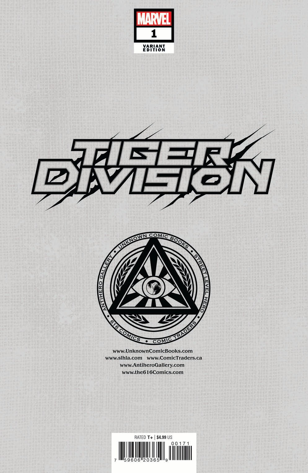 Tiger Division 1 Unknown Comics Lobos Exclusive Virgin Var (11/02/2022) - East Coast Comics