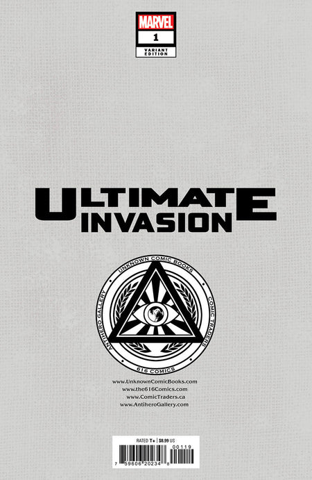 Ultimate Invasion 1 Unknown Comics Davide Paratore Exclusive Virgin Var (06/21/2023) - East Coast Comics