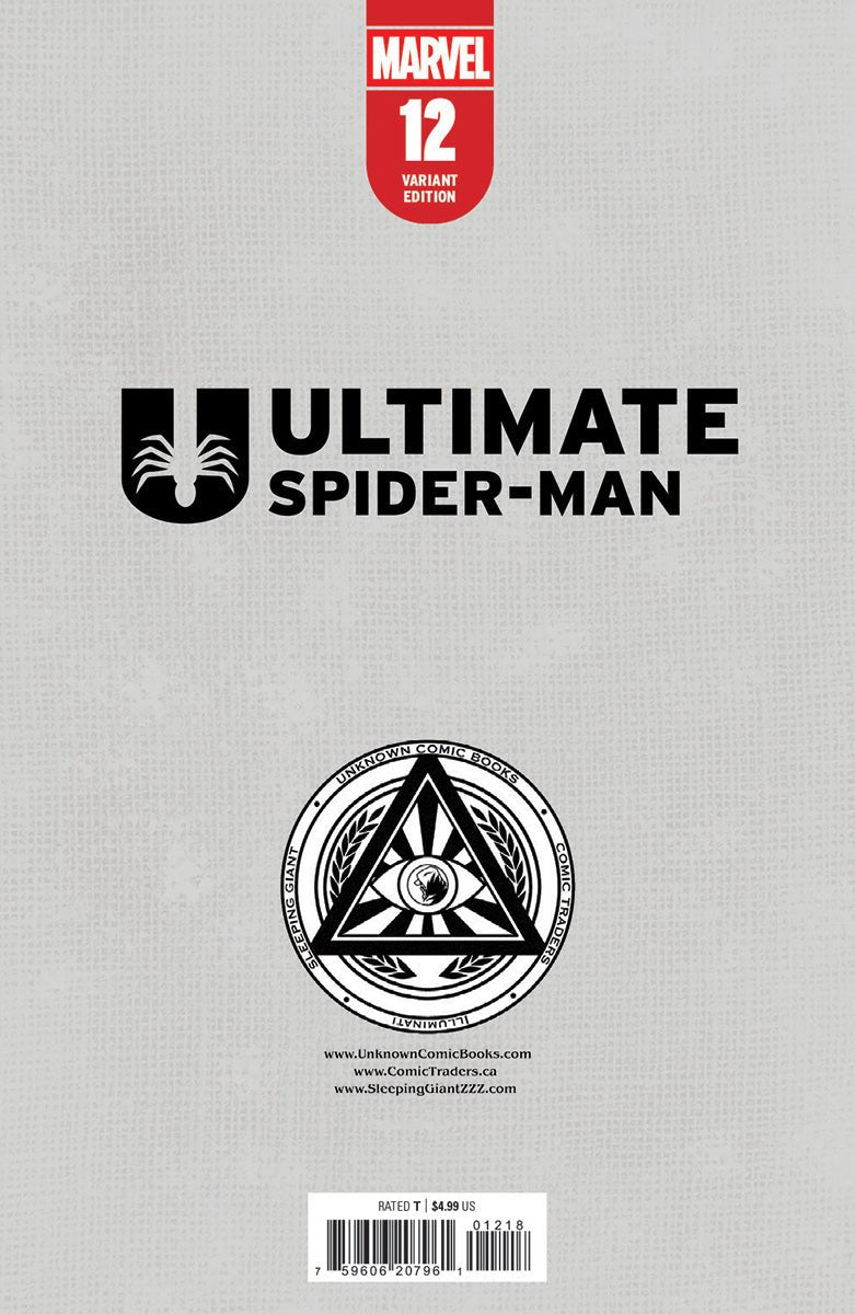 Ultimate Spider - Man 12 Unknown Comics Leirix Exclusive Virgin Var (12/18/2024) - East Coast Comics