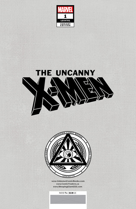 Uncanny X - Men 1 Unknown Comics Nathan Szerdy Exclusive Virgin Var (08/07/2024) - East Coast Comics