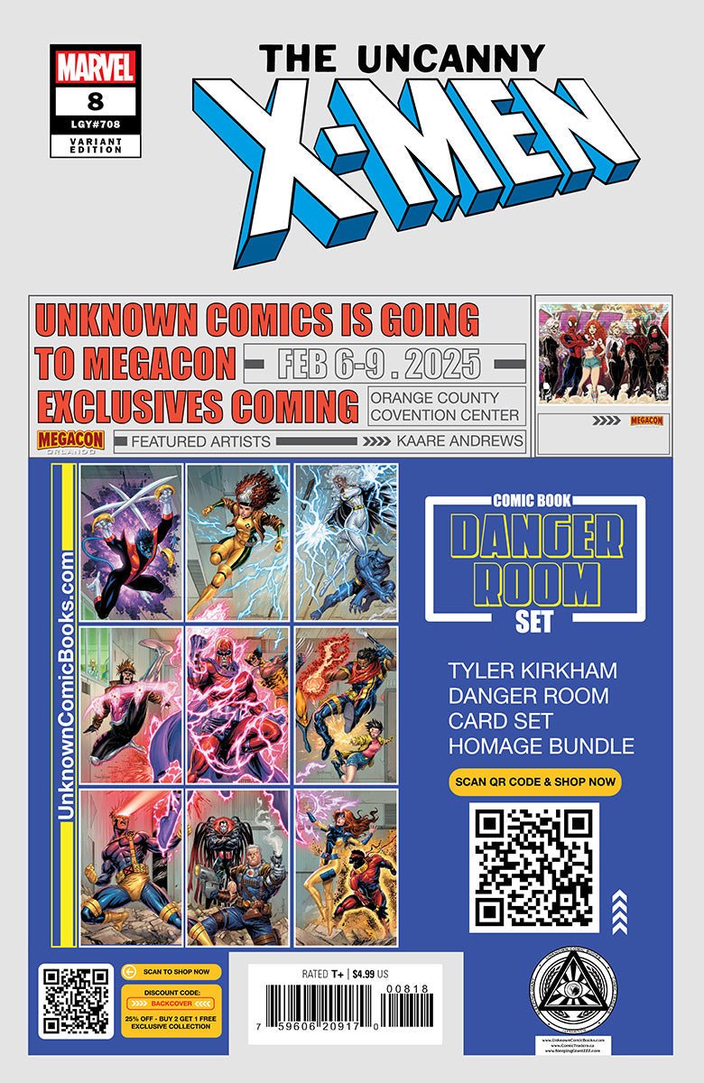 Uncanny X - Men 8 Unknown Comics Leirix Exclusive Virgin Var (01/08/2025) - East Coast Comics