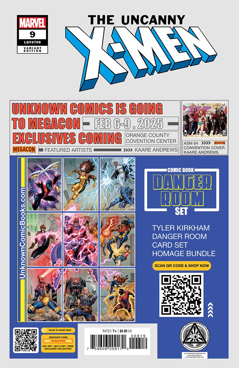 Uncanny X - men 9 Unknown Comics Stephen Segovia Exclusive Virgin Var (01/22/2025) - East Coast Comics