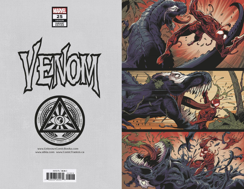 VENOM 25 UNKNOWN COMICS EXCLUSIVE 4TH PTG VIRGIN VAR (09/23/2020) - East Coast Comics