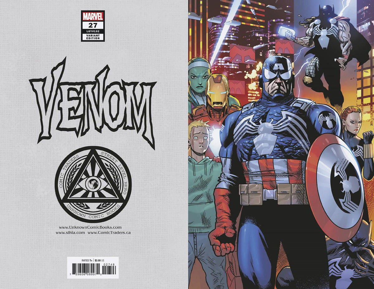 VENOM 27 UNKNOWN COMICS EXCLUSIVE 2ND PTG GEDEON VIRGIN VAR (09/02/2020) - East Coast Comics