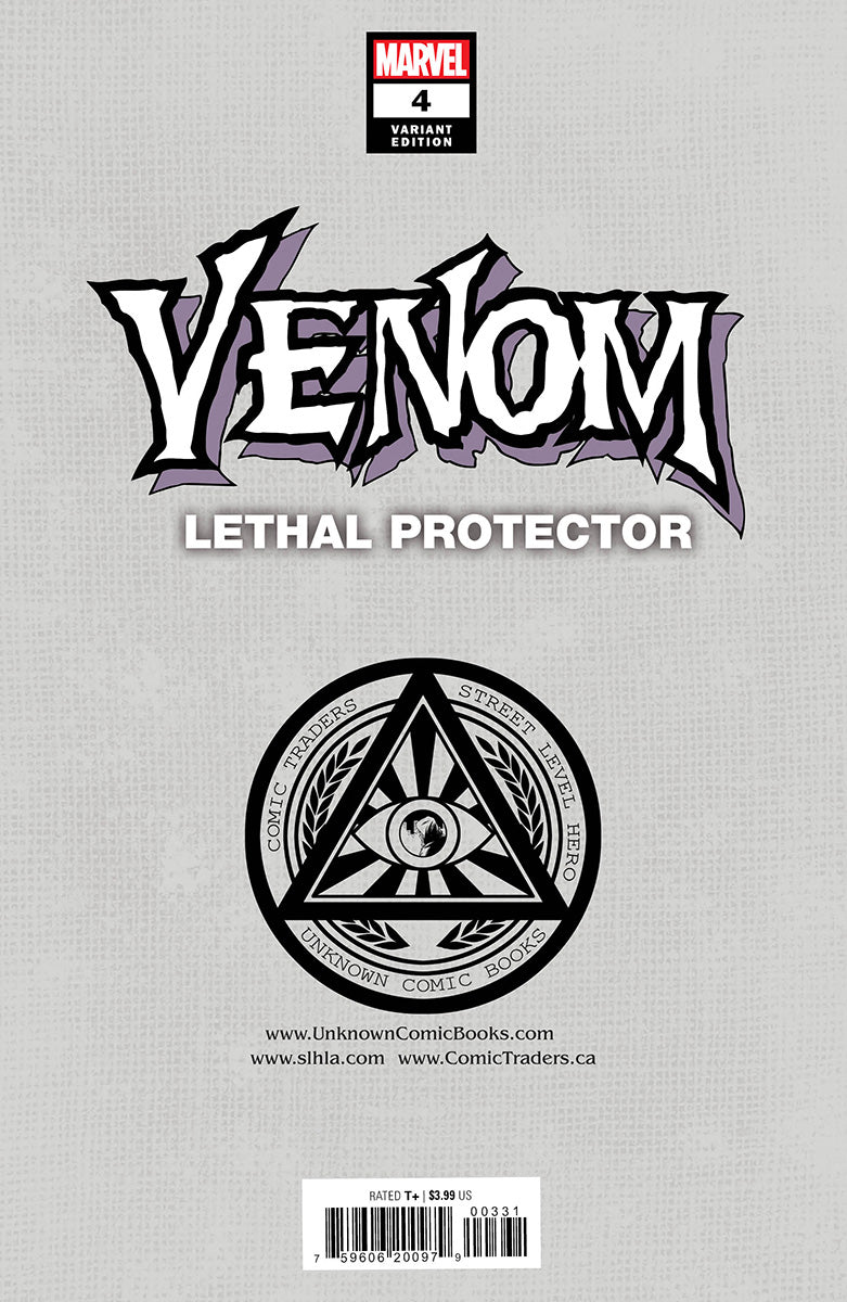 VENOM: LETHAL PROTECTOR 4 UNKNOWN COMICS TYLER KIRKHAM EXCLUSIVE VIRGIN VAR (07/20/2022) - East Coast Comics