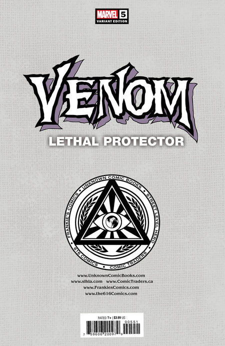VENOM: LETHAL PROTECTOR 5 UNKNOWN COMICS TYLER KIRKHAM EXCLUSIVE VAR (08/10/2022) - East Coast Comics