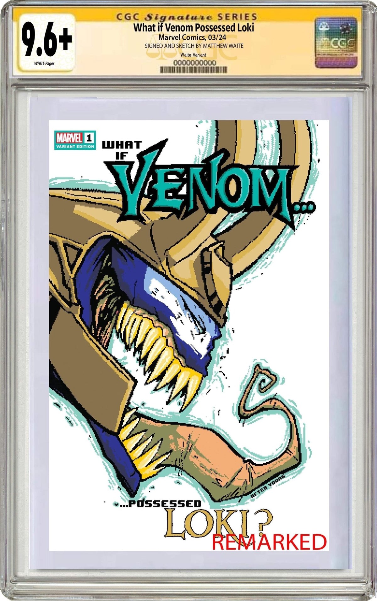 WHAT IF VENOM 1 | Matthew Waite Skottie Young Homage Variant - East Coast Comics