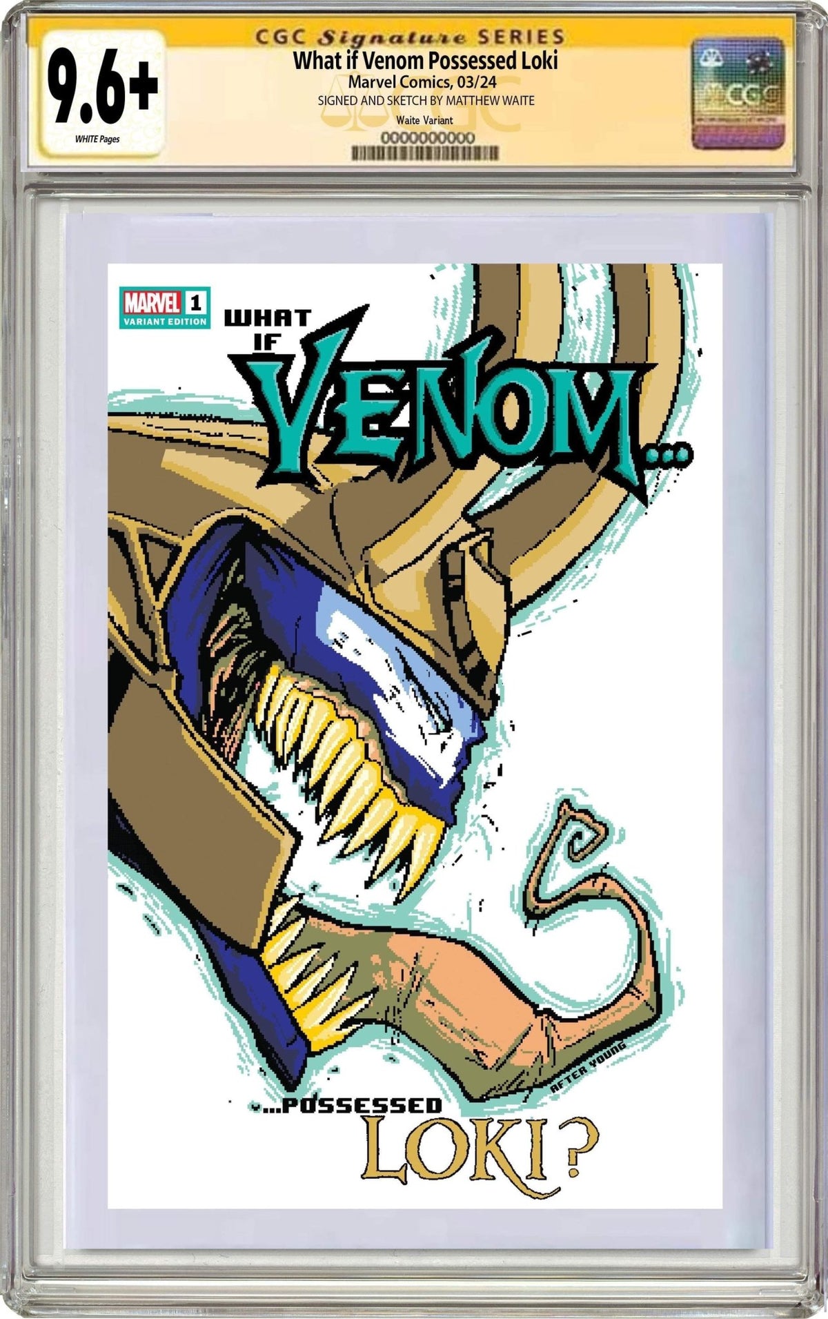 WHAT IF VENOM 1 | Matthew Waite Skottie Young Homage Variant - East Coast Comics