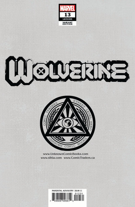 Wolverine 13 Unknown Comics Lucas Werneck Exclusive Var Gala (06/23/2021) - East Coast Comics