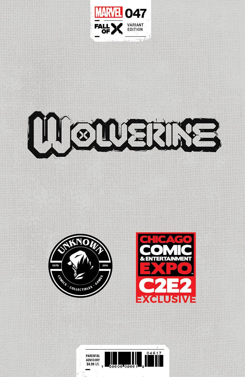 Wolverine 47 Unknown Comics Mico Suayan Exclusive Virgin C2E2 Var (04/10/2024) - East Coast Comics