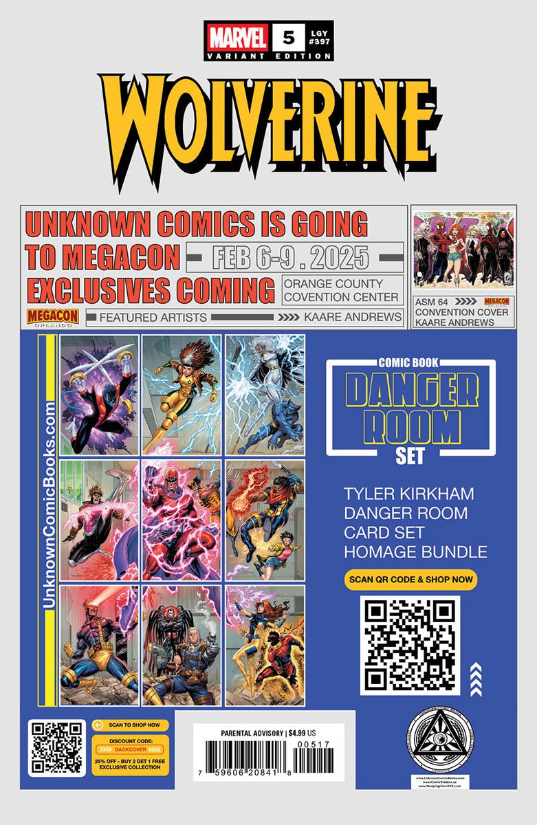 Wolverine 5 Unknown Comics Ejikure Exclusive Virgin Var (01/08/2025) - East Coast Comics