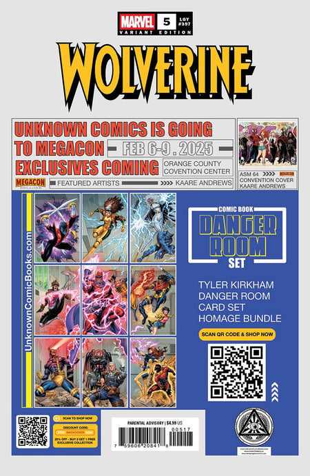 Wolverine 5 Unknown Comics Ejikure Exclusive Virgin Var (01/08/2025) - East Coast Comics