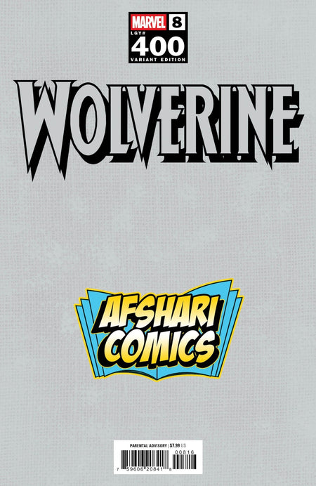 Wolverine 8/400 Afshari Comics Exclusive Kaare Andrews Variant - East Coast Comics