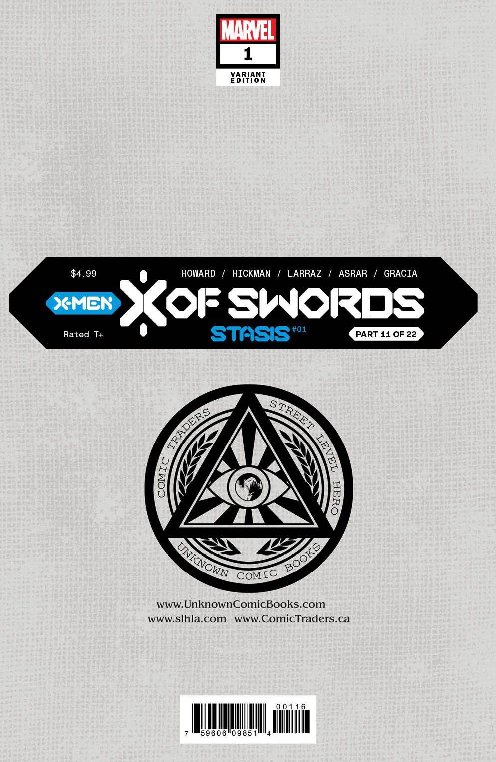 X Of Swords Stasis 1 Unknown Comics Mico Suayan Exclusive B&W Virgin Var (10/28/2020) - East Coast Comics